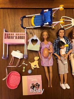 Barbie Happy Family Lot Midge Alan Nikki Ryan Babies Grandparents Doctor Clothes