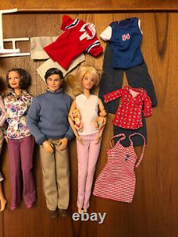 Barbie Happy Family Lot Midge Alan Nikki Ryan Babies Grandparents Doctor Clothes