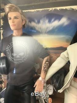 Barbie Harley Davidson Barbie and Ken 2009 Pink Label Gift Set New in MINT BOX