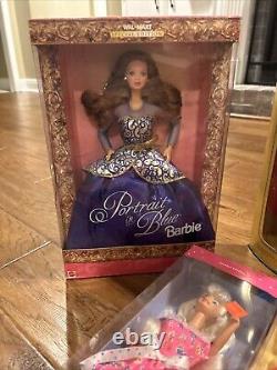 Barbie Holiday Collection Lot Of 9 Collectors Vintage Special Occasion In Box