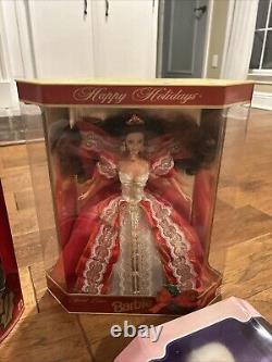 Barbie Holiday Collection Lot Of 9 Collectors Vintage Special Occasion In Box