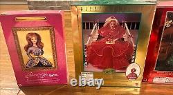 Barbie Holiday Collection Lot Of 9 Collectors Vintage Special Occasion In Box