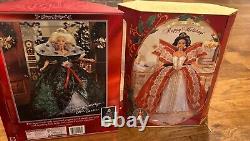 Barbie Holiday Collection Lot Of 9 Collectors Vintage Special Occasion In Box