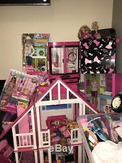 Barbie Huge Gigantic Lot Dolls Accessories Collection Galore