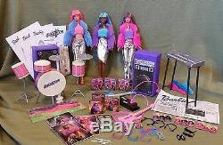 Barbie Jam'N Glam Barbie, Teresa & Christie withConcert PlaySet Mint Condition