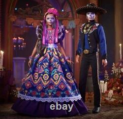 Barbie & Ken Dia De Los Muertos Day of The Dead Doll Set of 2 Día 2022 IN HAND