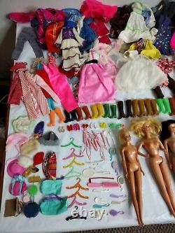 Barbie Ken Doll 1958-1960's Japan With Clothes Shoes Boots Accessories Lot