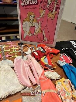 Barbie Ken Doll Clothing Lot Includes 6 Dolls Clothing Accessories Case Vintage