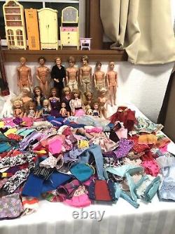 Barbie Ken Doll Lot Clothing Furniture Food etc 60's-90s 700+ pcs 21 pounds