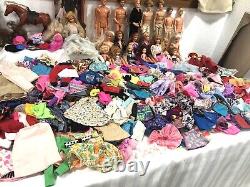 Barbie Ken Doll Lot Clothing Furniture Food etc 60's-90s 700+ pcs 21 pounds