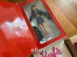 Barbie LOT Escada 15948 Calvin Klein Jeans 16211 Carnival Cruise 15186 book tin