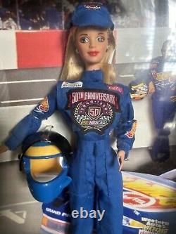 Barbie Lot Of 4 NIB Great Christmas Gift Teacher/NASCAR/Car Hop/Cheer
