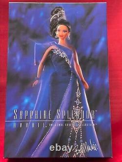 Barbie Lot Of 5 Jewel Essence Collection Bob Mackie 1996 With Design Portfolio