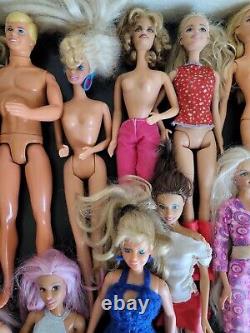 Barbie Lot of 43 Dolls Mixed Lot Barbie, Ken, Disney, Bratz- Vintage-Modern-Hasbro