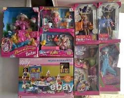 Barbie Lot of 8 Cool Blue Stacie Whitney Kelly Potty Training B-day Set NR