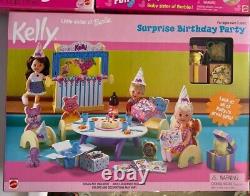 Barbie Lot of 8 Cool Blue Stacie Whitney Kelly Potty Training B-day Set NR