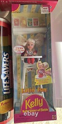 Barbie Lot of 9 Fashionistas Shopping Spree LifeSavers Swan Queen Society Girl