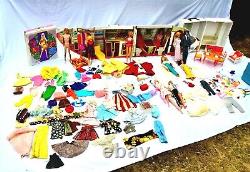 Barbie Mattel 16 dolls 1960s lot clothes, accessories, cases, airline airplane