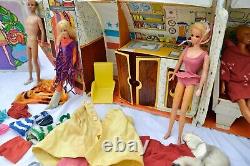 Barbie Mattel 16 dolls 1960s lot clothes, accessories, cases, airline airplane