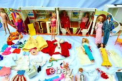 Barbie Mattel 16 dolls 1960s lot clothes, accessories, cases, airline airplane