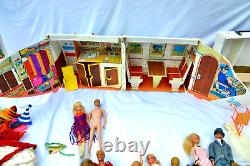 Barbie Mattel 16 dolls 1960s lot clothes, accessories, cases, airline airplane