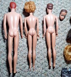 Barbie Mattel 1960s MIXED lot Barbie Midge Allan with 30+ accessories & 2 cases