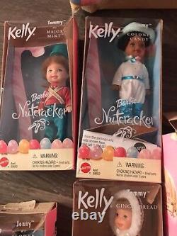 Barbie Nutcracker 2001 Collection Sleigh Princess Kelly Lot of 9 READ DESCRPITIO