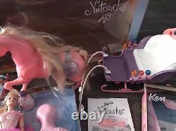 Barbie Nutcracker 2001 Collection Sleigh Princess Kelly Lot of 9 READ DESCRPITIO