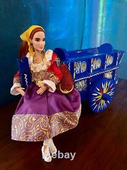 Barbie OOAK Redressed Made-to-Move Doll, Clothes, Gypsy Horses & Cart LOT