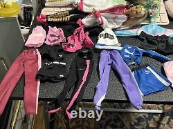 Barbie PUMA Lot! Both Dolls With Complete Outfits And Clothes