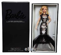 Barbie Platinum Label Mint Fan Club B&w Classic Evening Gown Cgt31 Nrf Shipper