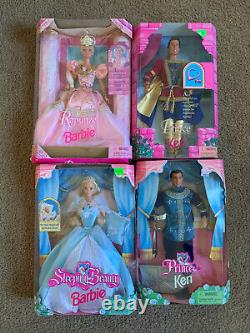 Barbie Princes and Princesses Lot 7 Dolls All NRFB