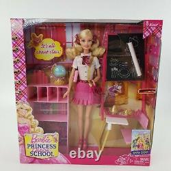 Barbie Princess Charm School BLAIR Doll Classroom Playset Mattel Rare NEW MINT