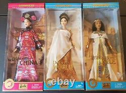 Barbie Princess Of The World Lot of 3 Dolls, China 53368 Nile 53369 Greece B3461