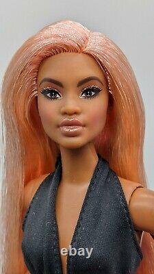 Barbie Signature Looks Doll Model #2 Elle Custom Reroot Rose Gold Pink Hair ooak