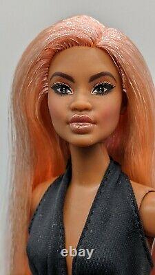 Barbie Signature Looks Doll Model #2 Elle Custom Reroot Rose Gold Pink Hair ooak