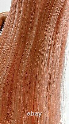 Barbie Signature Looks Doll Model #2 Elle Custom Reroot Rose Gold Pink Hair ooak