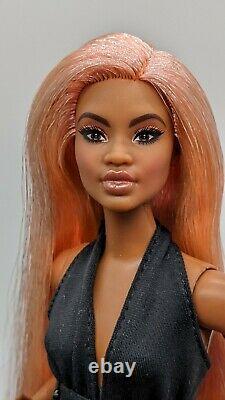 Barbie Signature Looks Doll Model #2 Elle Custom Reroot Rose Gold Pink Hair ooak