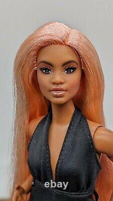 Barbie Signature Looks Doll Model #2 Elle Custom Reroot Rose Gold Pink Hair ooak