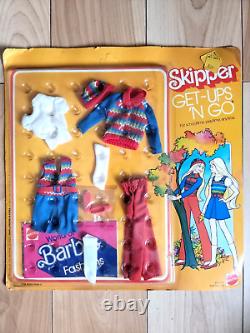 Barbie Skipper Get-Ups'n Go Schooltime Playtime Red / Blue 1974 Doll 9748 NEW