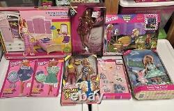 Barbie Summer Garden Bedroom Sets + Dolls She Said Yes Heidi Klum Lot 8