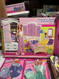 Barbie Summer Garden Bedroom Sets + Dolls She Said Yes Heidi Klum Lot 8