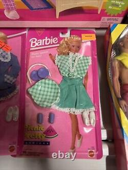 Barbie Summer Garden Bedroom Sets + Dolls She Said Yes Heidi Klum Lot 8