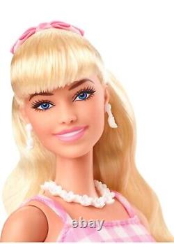 Barbie The Movie Collectible Doll Margot Robbie, Ken surf board with Pastel Beach