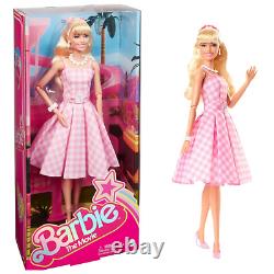 Barbie The Movie Collectible Doll Margot Robbie Pink Jumpsuit Gingham Dress Ken