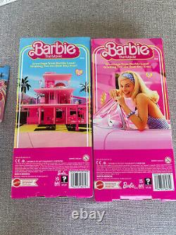 Barbie The Movie Lot 4 Pink Gingham Dress Ken Pink Cassette Hot Wheels Nib