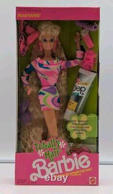 Barbie Totally Hair Barbie Doll 1991 Mattel New In Box Sealed NM Box Toy-r-Us