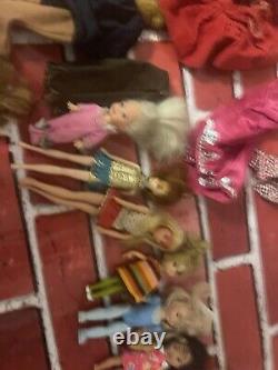 Barbie Vintage Lot of Clothes And Other Misc Dolls and Accessories Lot