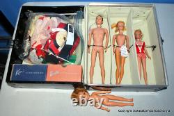 Barbie Vintage Ponytail LOT, 3 Cases, 3 dolls, Skipper, Ken! 40 photos
