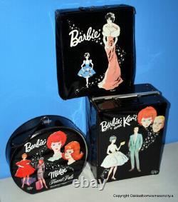 Barbie Vintage Ponytail LOT, 3 Cases, 3 dolls, Skipper, Ken! 40 photos